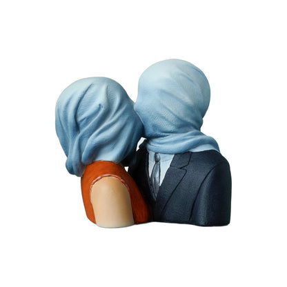 René Magritte - Gli amanti - Scultura 3D Marmo resina