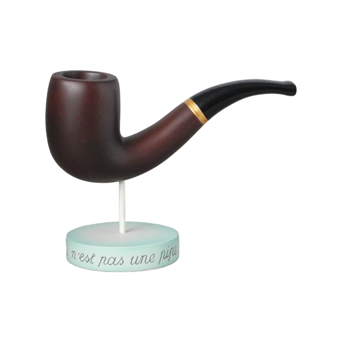 René Magritte - Questa non è una pipa - Scultura 3D Marmo resina