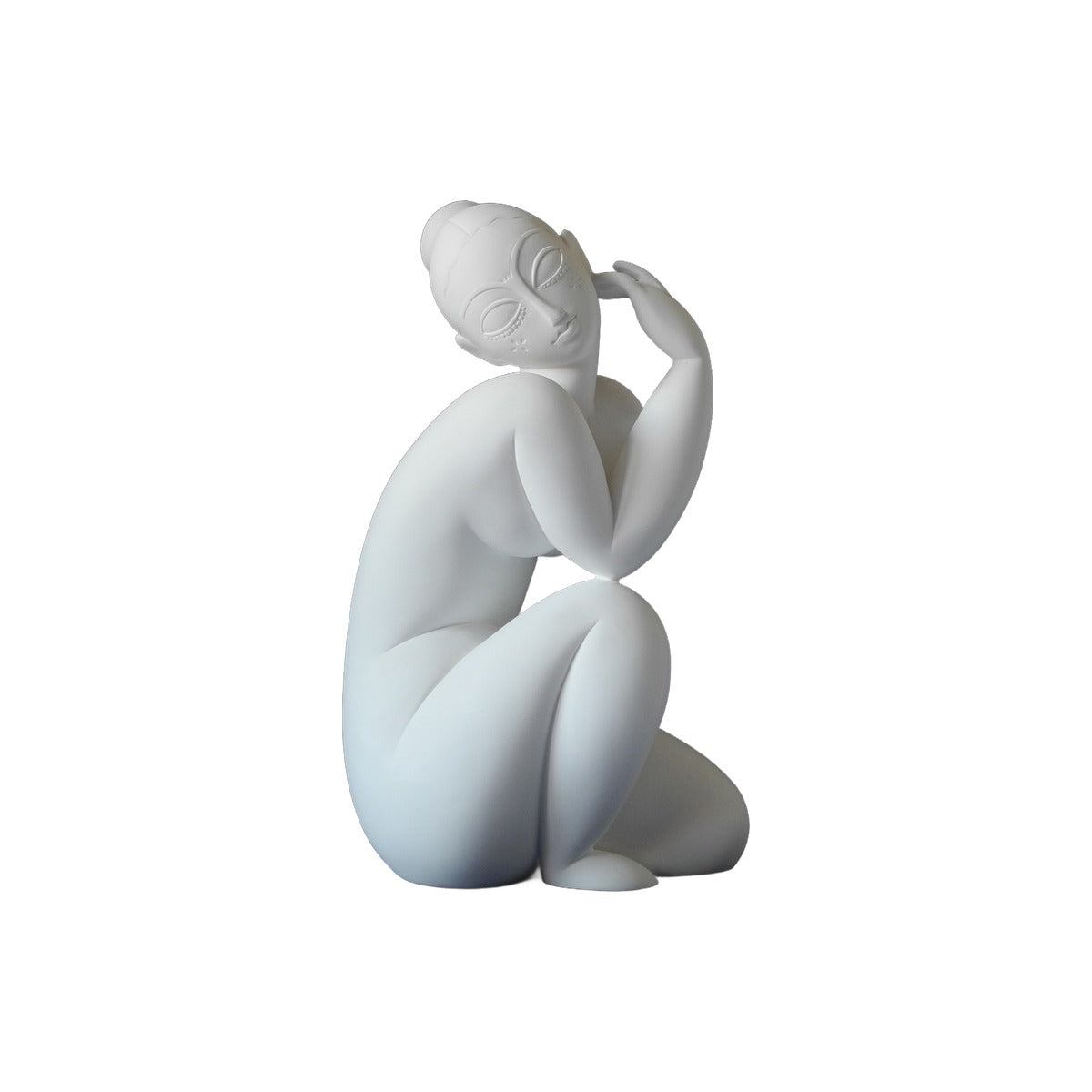 Amedeo Modigliani - Donna nuda seduta - Scultura 3D Marmo resina