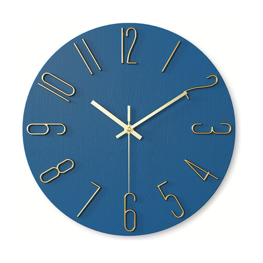 Orologio da Parete Moderno Blu Navy - Ø 30 cm