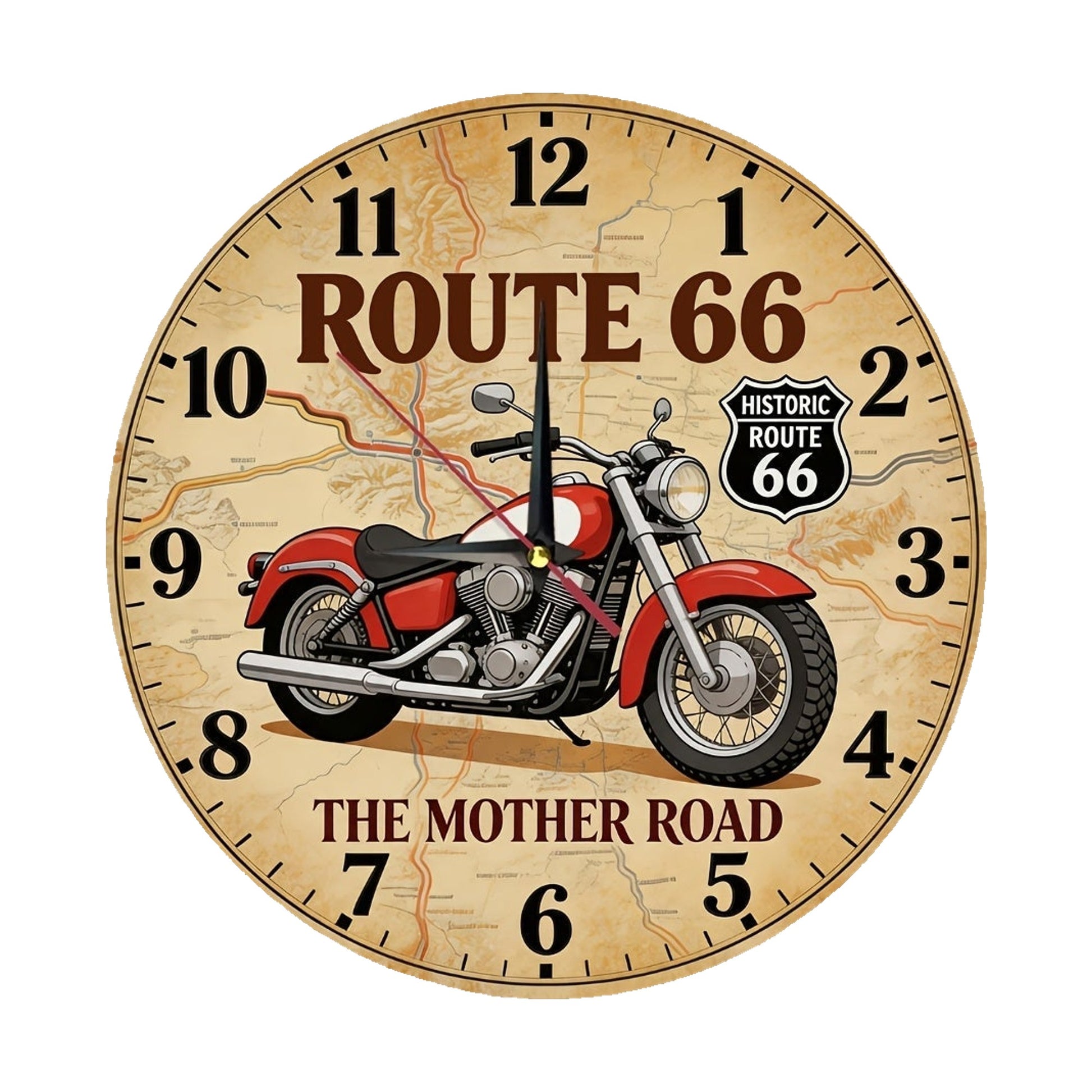 Orologio da parete decorativo retrò - 20×20 cm