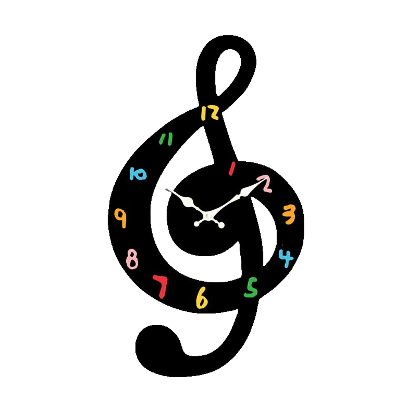 Orologio da parete chiave di Sol - 30×17 cm