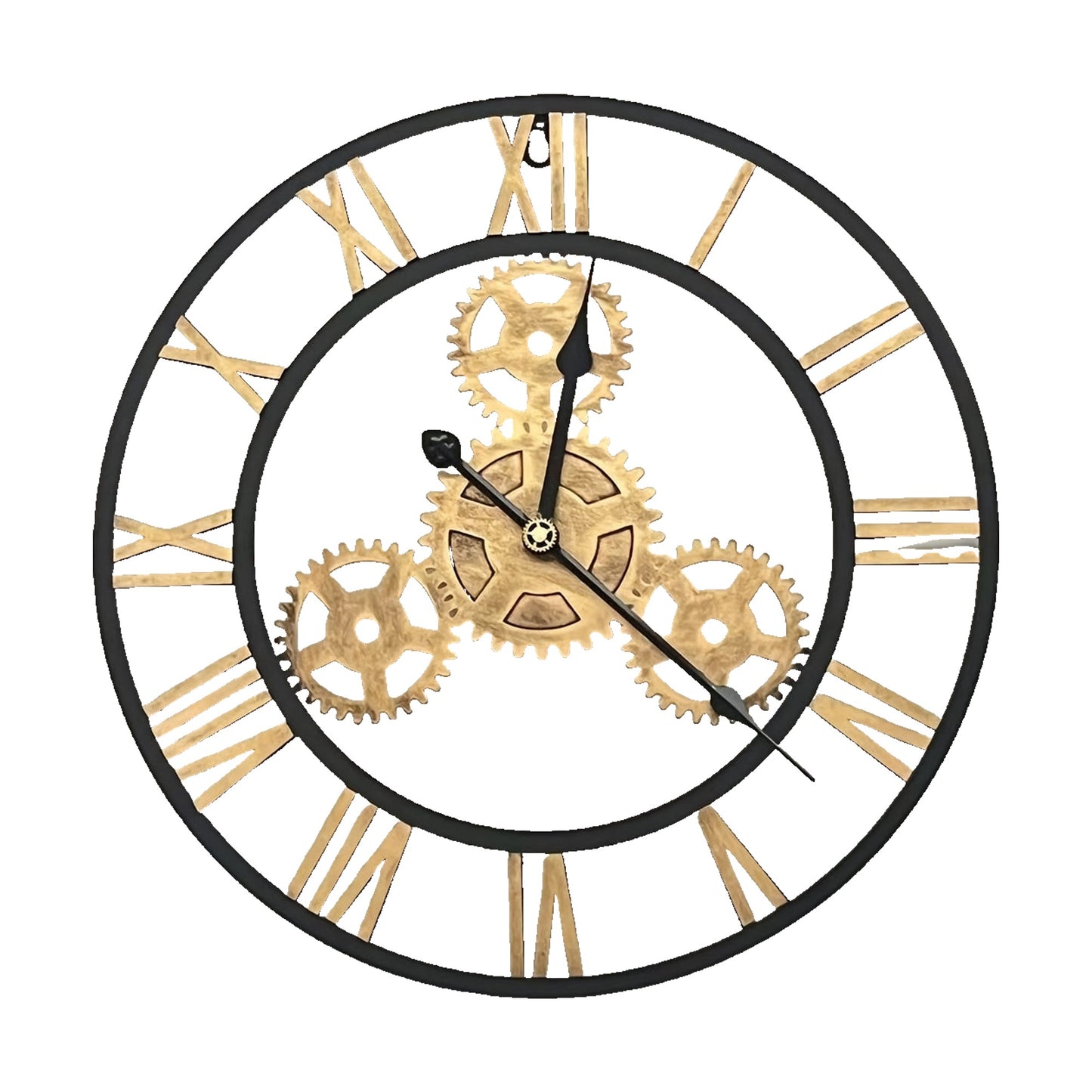 Orologio da parete silenzioso color ottone antico Ø40 cm