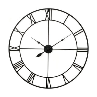 Orologio da parete in ferro - 90 cm Nero