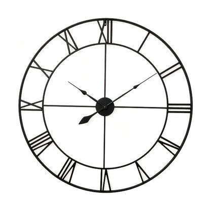 Orologio da parete in ferro - 90 cm Nero