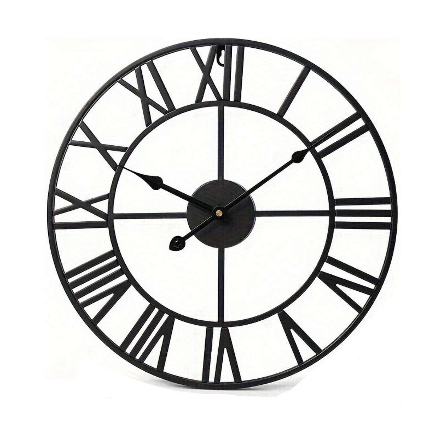 Orologio da parete in ferro nerro - Ø40 cm