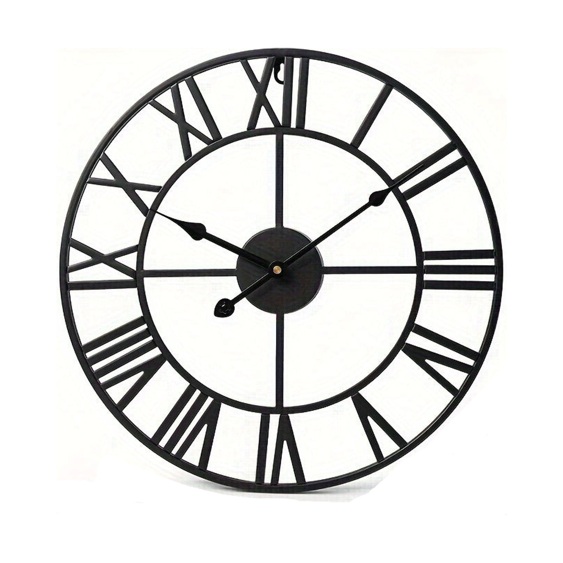 Orologio da parete in ferro nerro - Ø40 cm