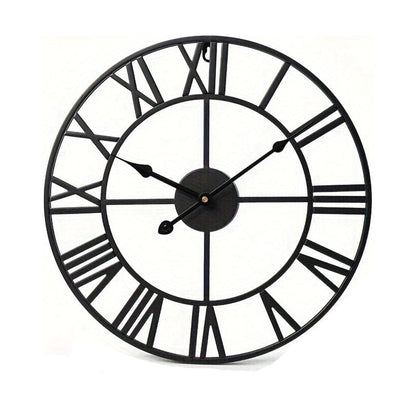 Orologio da parete in ferro nerro - Ø40 cm
