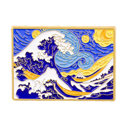 Spille Onda Hokusai 3,5x2,5 cm