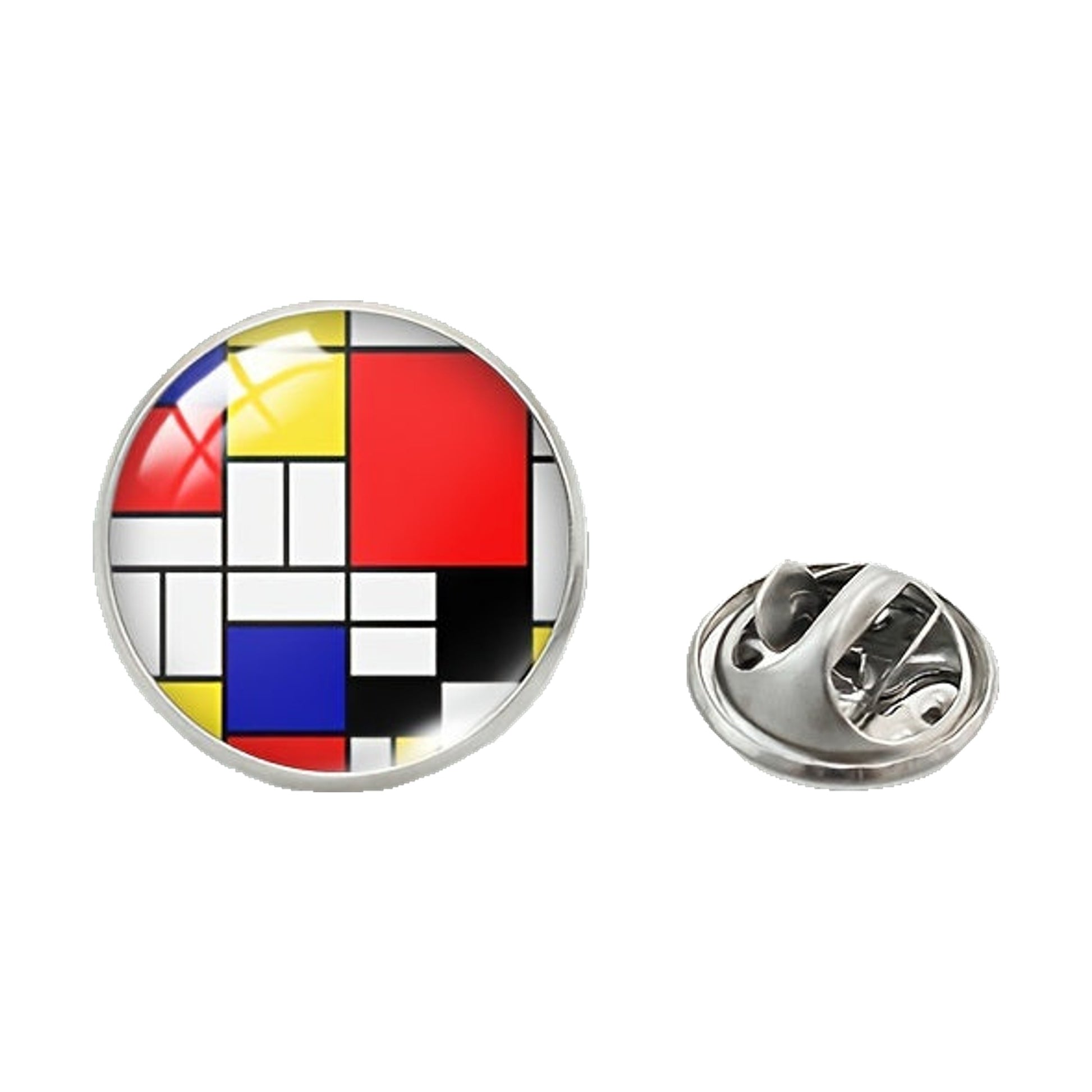 Spilla da Bavero Mondrian - Set da 2