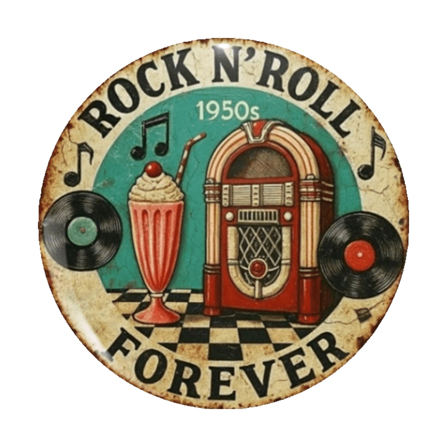Spilla Rock and Roll Ø4,4 cm