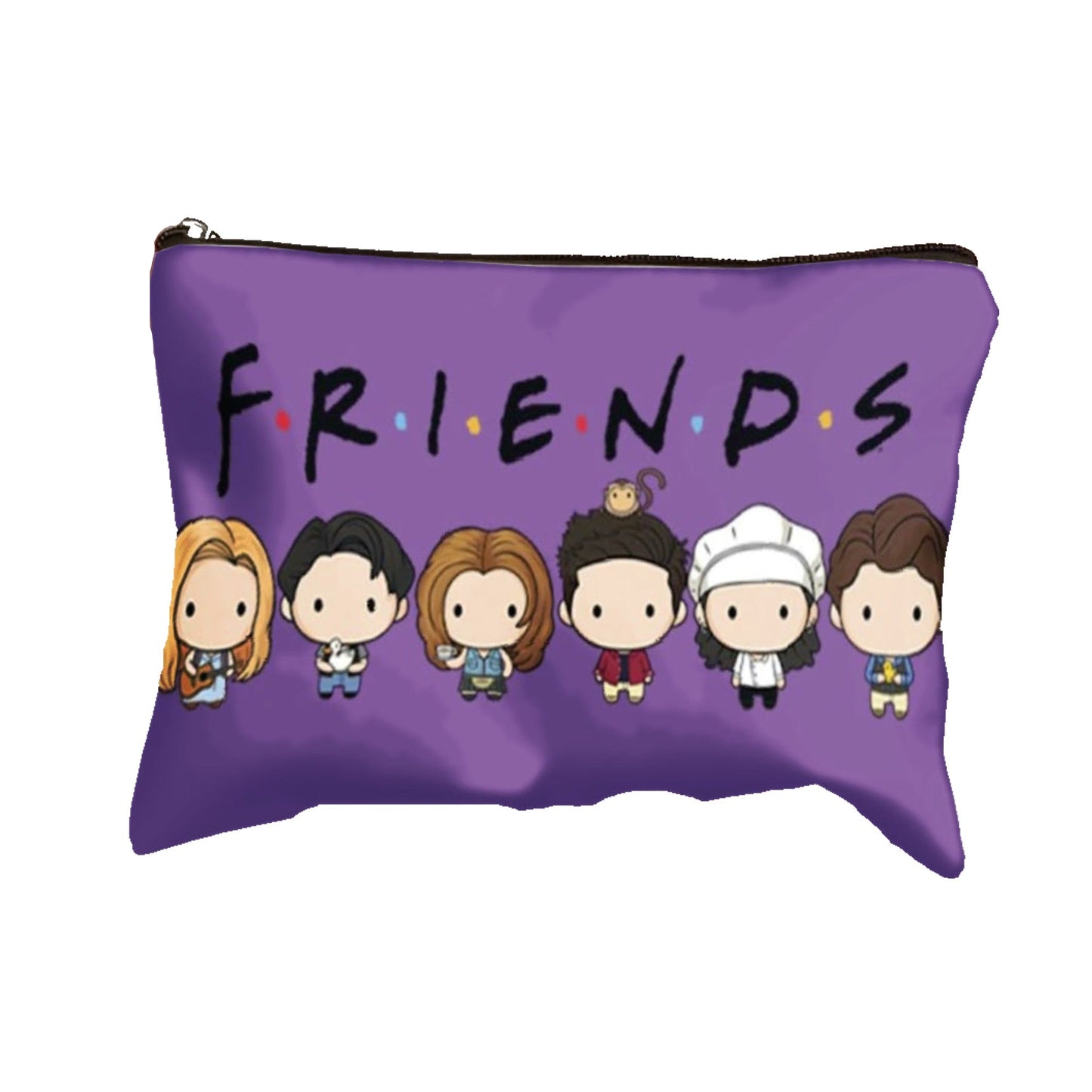 Pochette Friends in poliestere - 15×22 cm