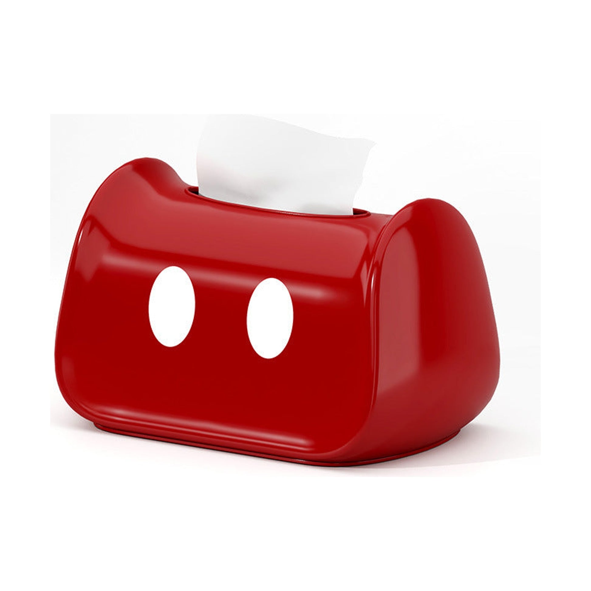 Porta fazzoletti rosso calzoni topolino  22x13x13 cm