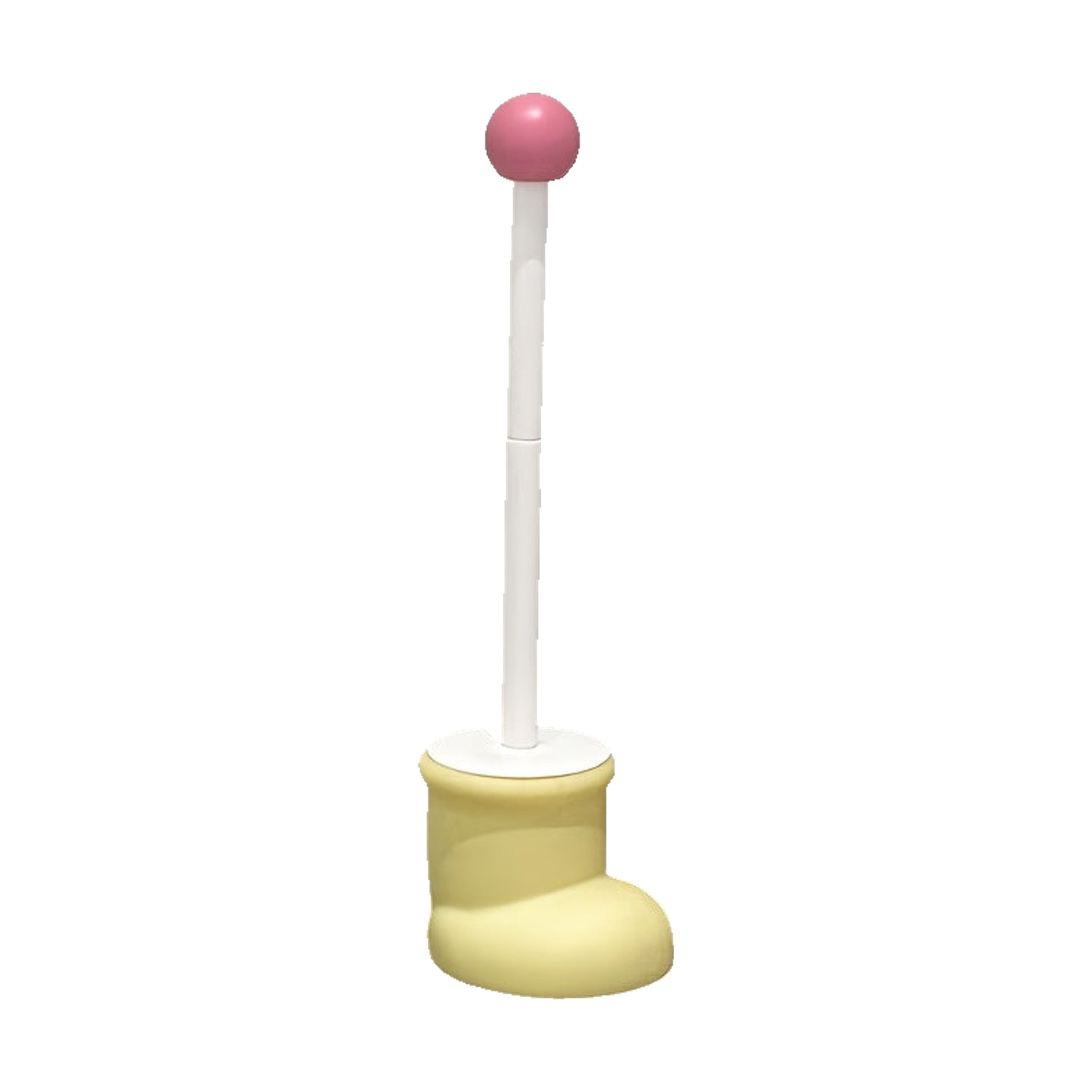 Accessorio bagno con stampa artistica - Beige (Palla Rosa)