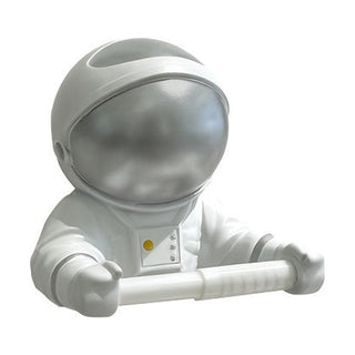 Porta carta Igienica astronauta argento 20x20x13 cm