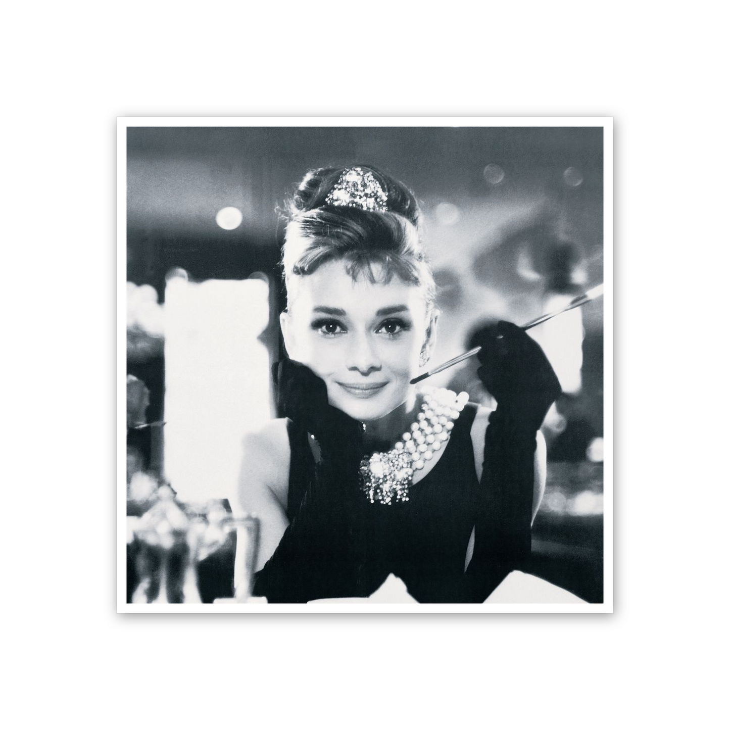 Homage to Audrey - Colazione da Tiffany cm 50x50