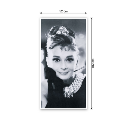 Homage to Audrey - Colazione da Tiffany cm 50x100 - misure