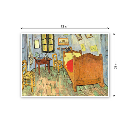 Homage to Van Gogh - Van Gogh's Bedroom cm 70x50 - misure