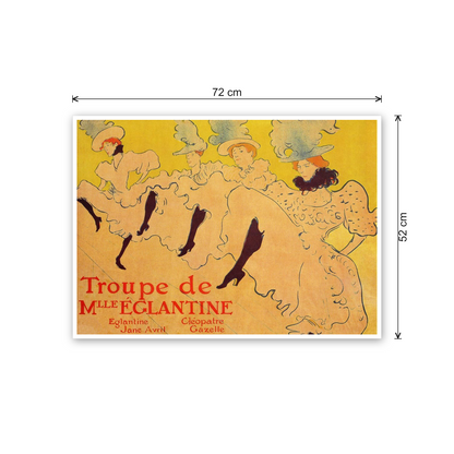 Homage to Toulouse-Lautrec - Mlles Eglantines II cm 70x50 - misure