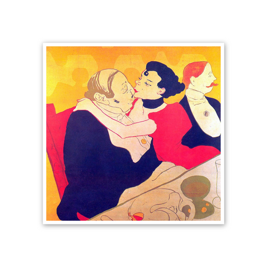 Homage to Toulouse-Lautrec - Rene de Joie cm 50x50