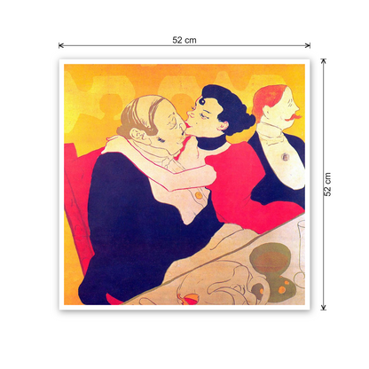 Homage to Toulouse-Lautrec - Rene de Joie cm 50x50 - misure