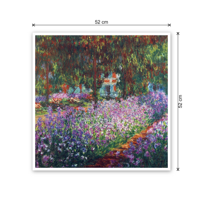 Homage to Monet - Monet's garden in Giverny cm 50x50 - misure