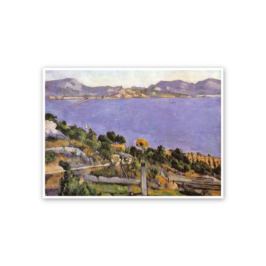 Homage to Cézanne - L'Estaque vue du golfe de Marseille 1878 cm 70x50