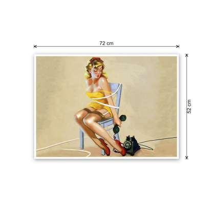 Pin Up at phopne cm 70x50 - misure