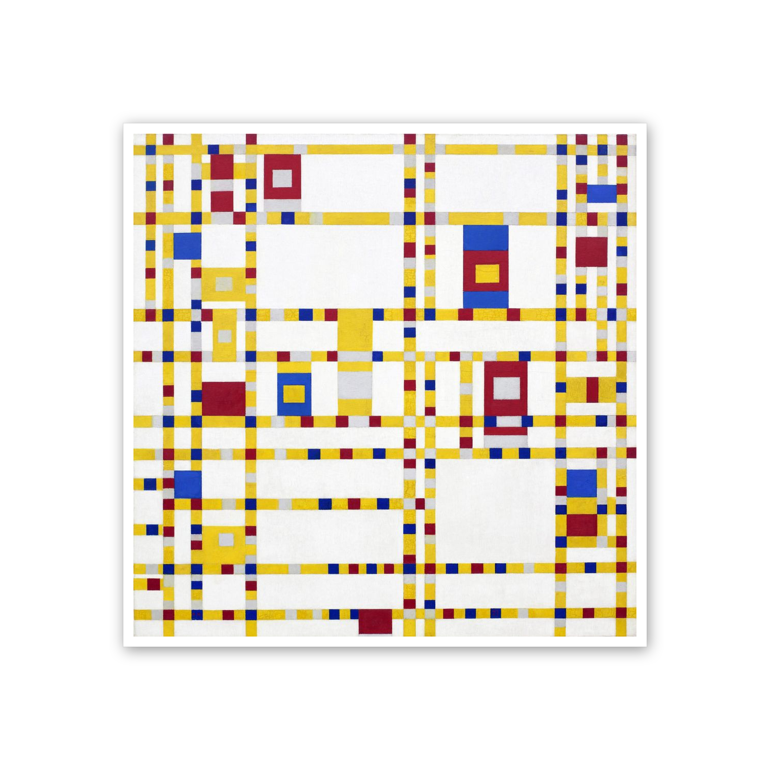 Homage to Mondrian - Broadway Boogie woogie cm 50x50