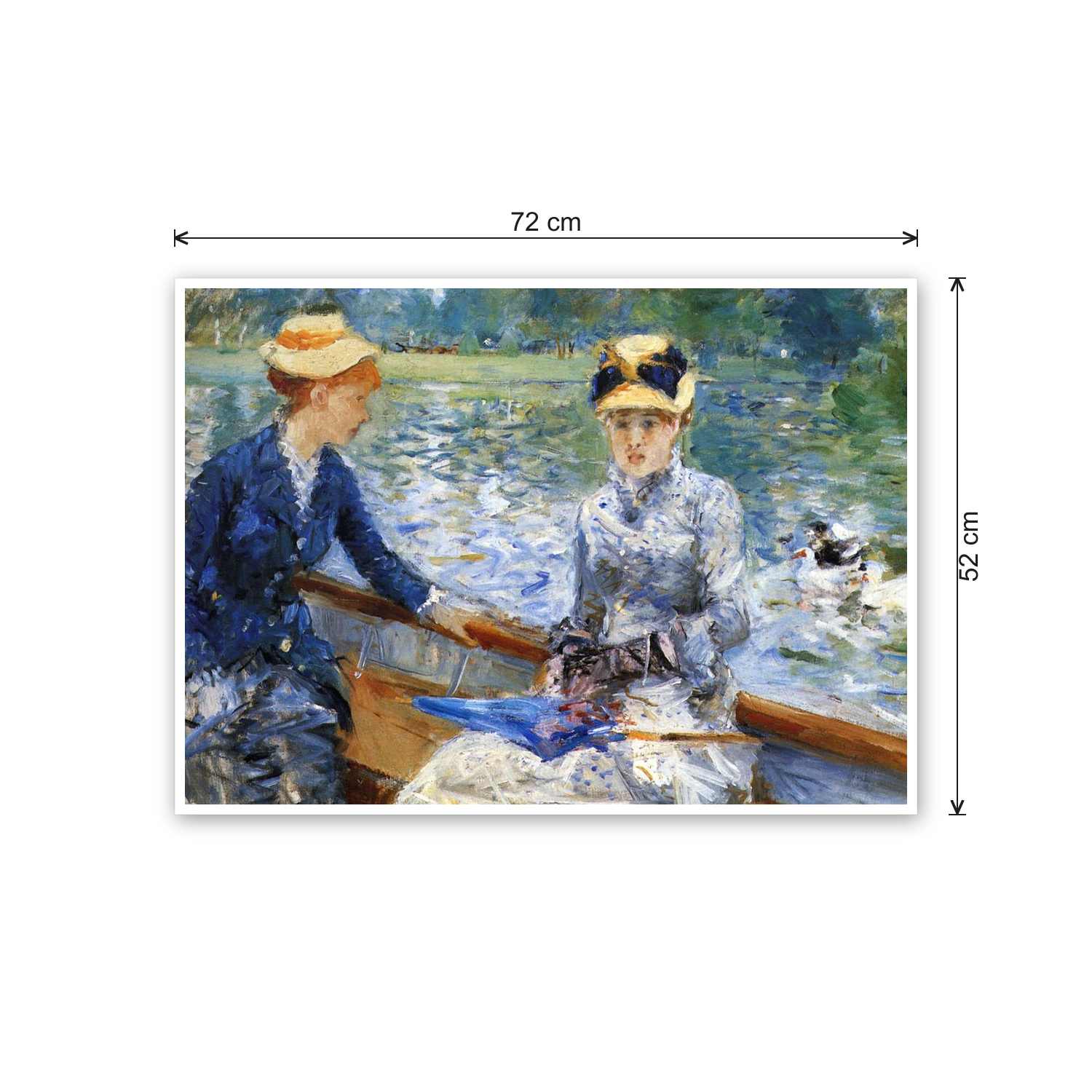 Homage to Renoir - Summer day cm 70x50 - misure