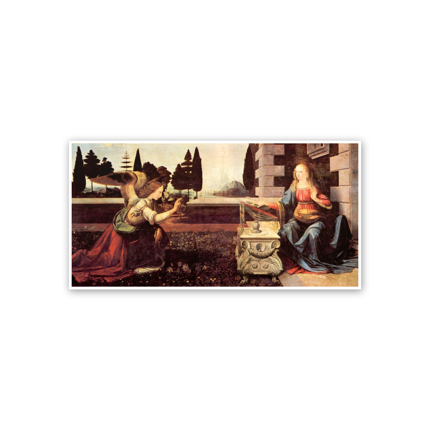 Homage to Leonardo - Announcement to Maria cm 100x50