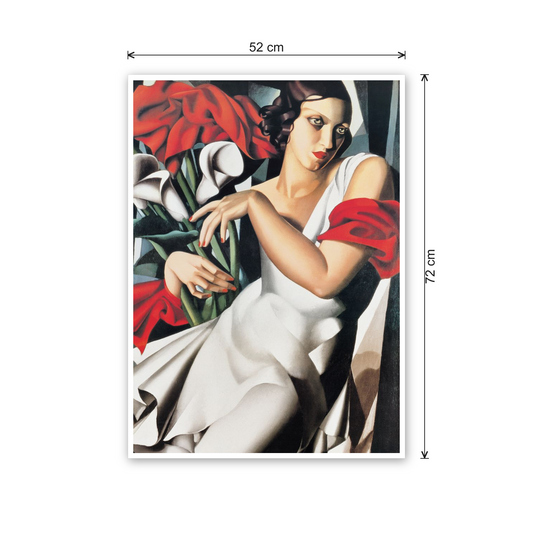 Homage to De Lempicka - Portrait de Ira cm 50x70 - misure