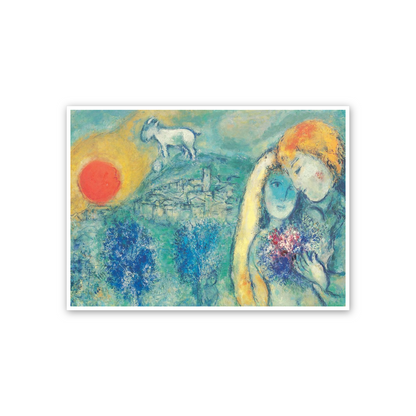 Homage to Chagall - The lovers ofi Vence, 1957 cm 70x50