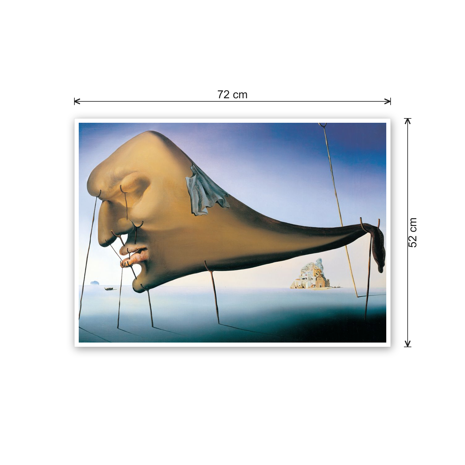 Homage to Dalì - The sleep, 1937 cm 70x50 - misure