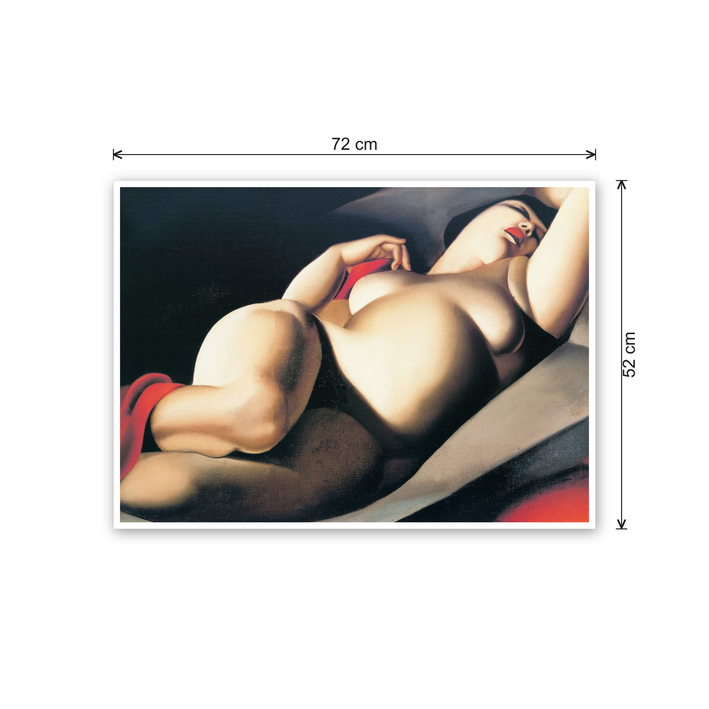 Homage to De Lempicka - The Beautiful Rafaelo cm 70x50 - misure