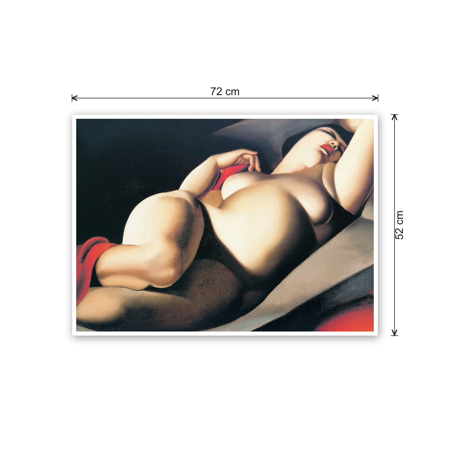 Homage to De Lempicka - The Beautiful Rafaelo cm 70x50 - misure
