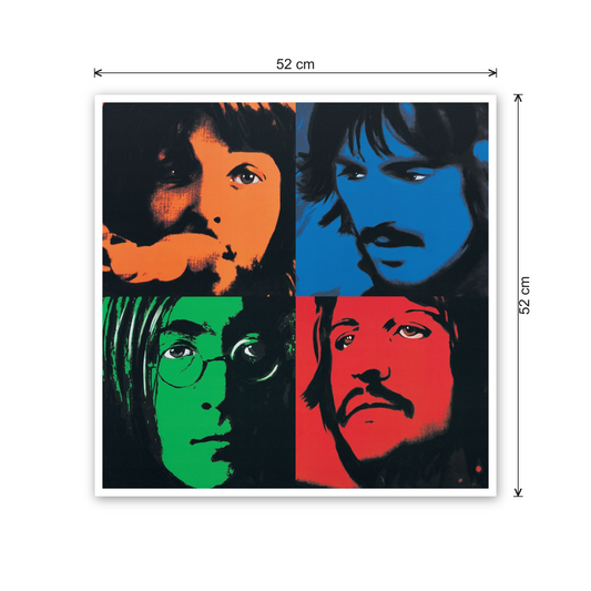 The Beatles cm 50x50 - misure