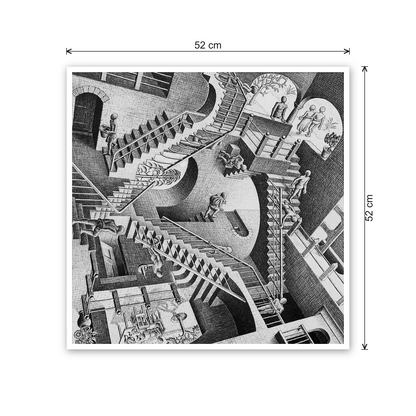 Homage to Escher - Relativity, 1953 cm 50x50 - misure
