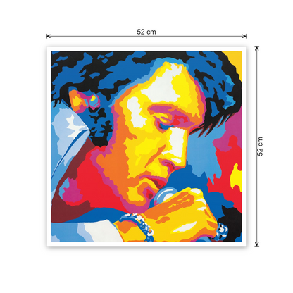 Homage to Elvis cm 50x50 - misure