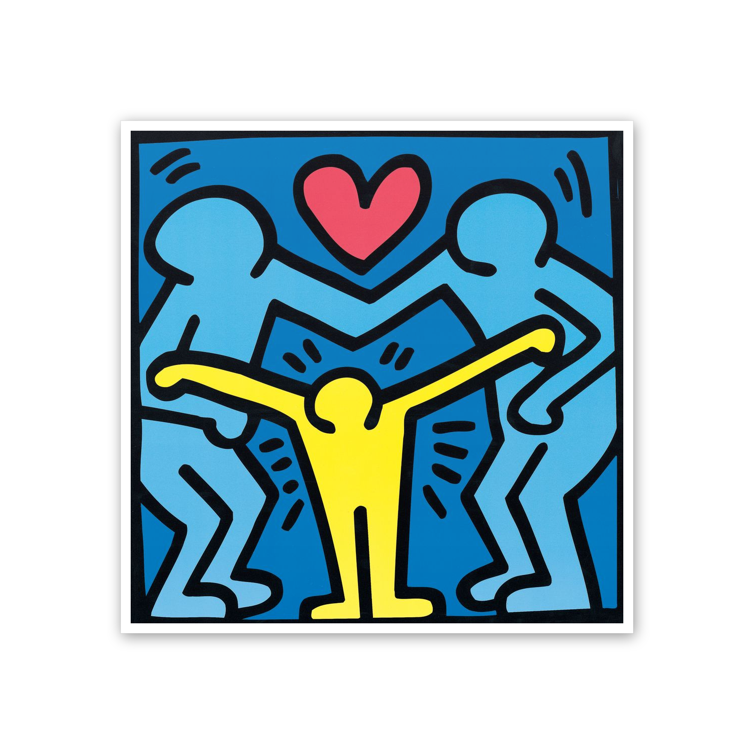 Homage to Haring - Untitled 1989 cm 50x50