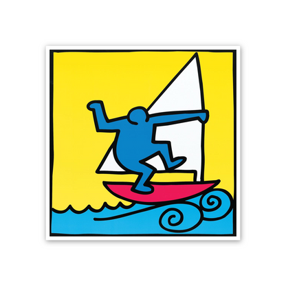Homage to Haring - Untitled, 1987 cm 50x50