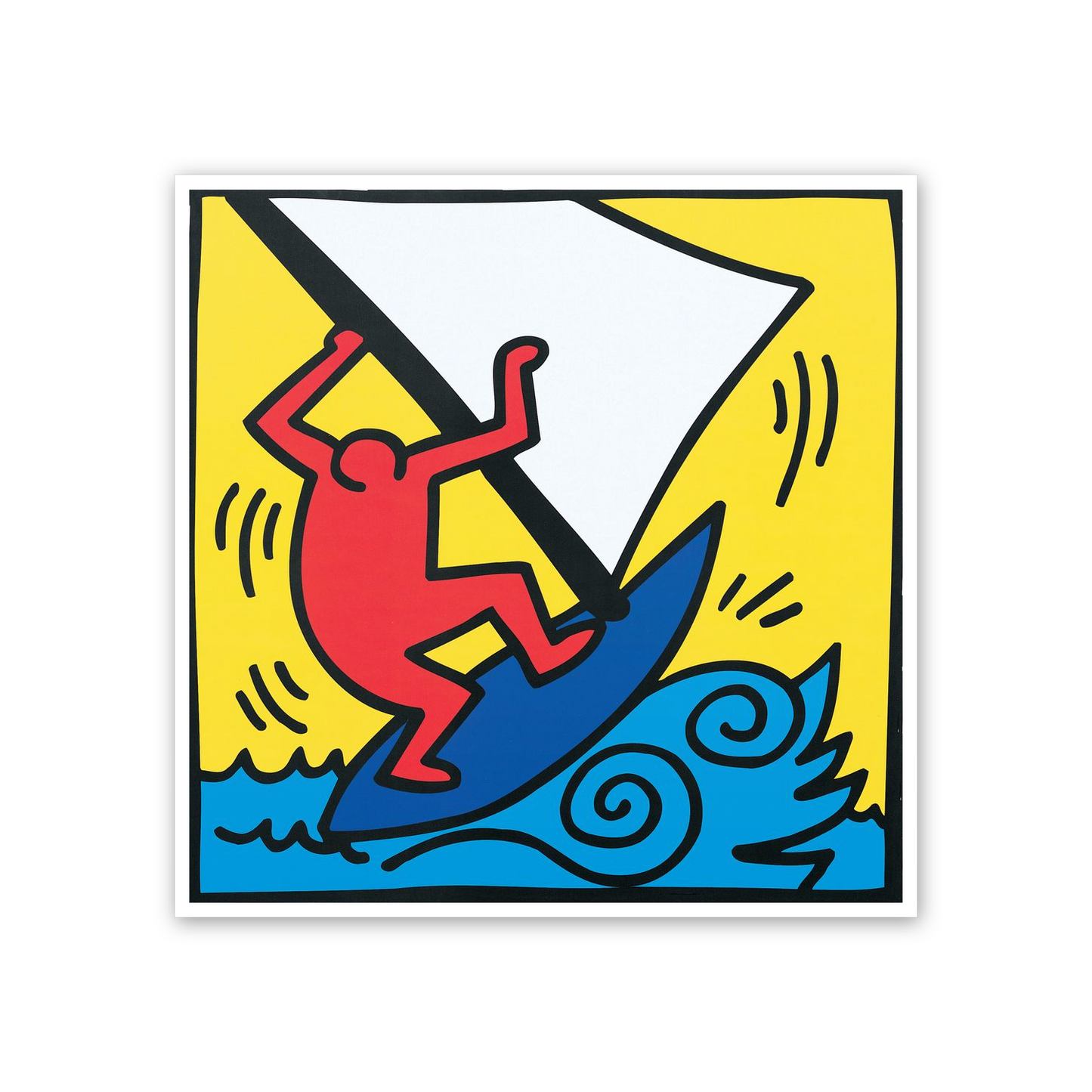 Homage to Haring - Untitled, 1987 cm 50x50