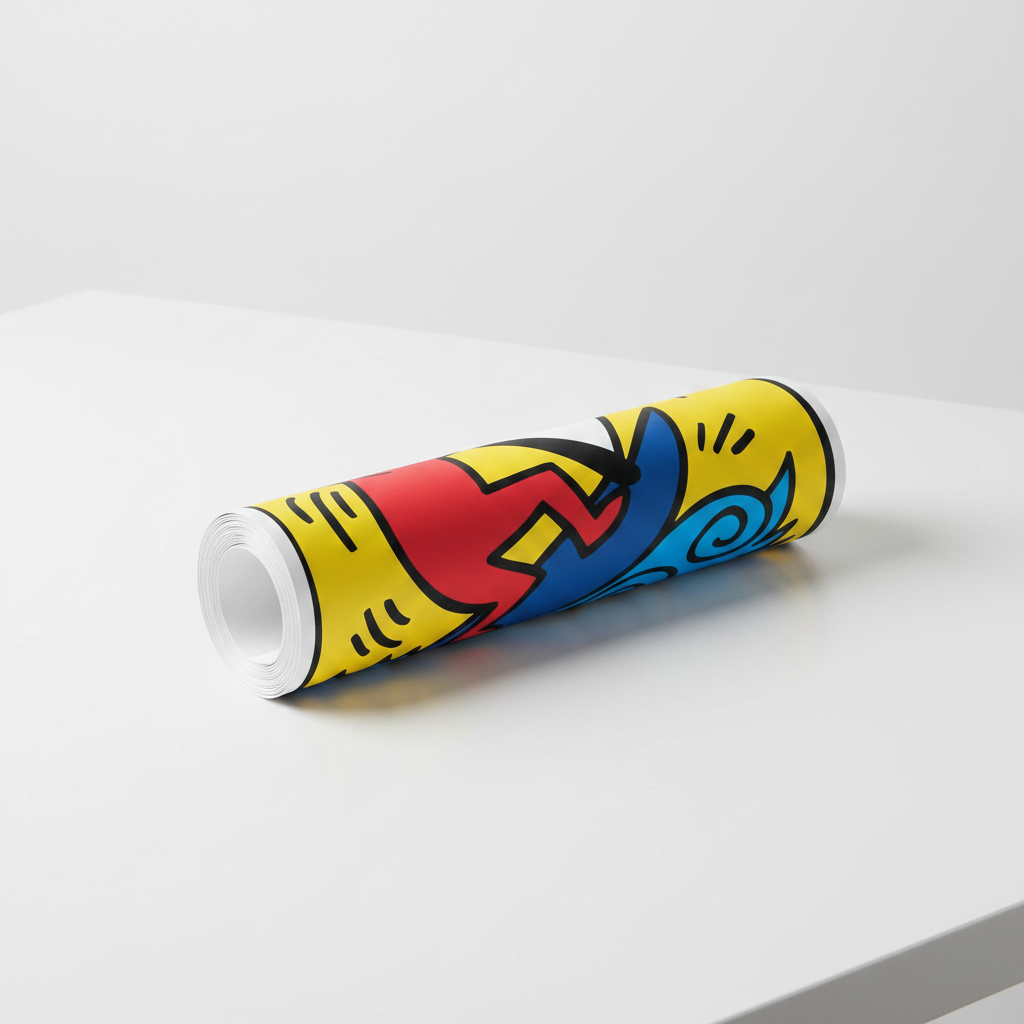 Homage to Haring - Untitled, 1987 - cm 52x52 - Poster