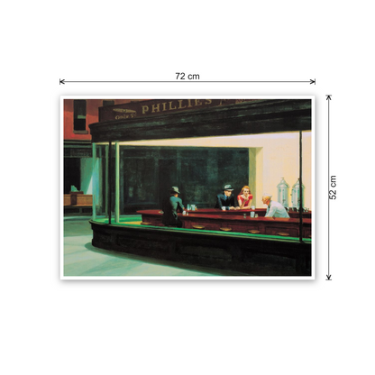 Homage to Hopper - Night Hawks, 1960 cm 70x50 - misure