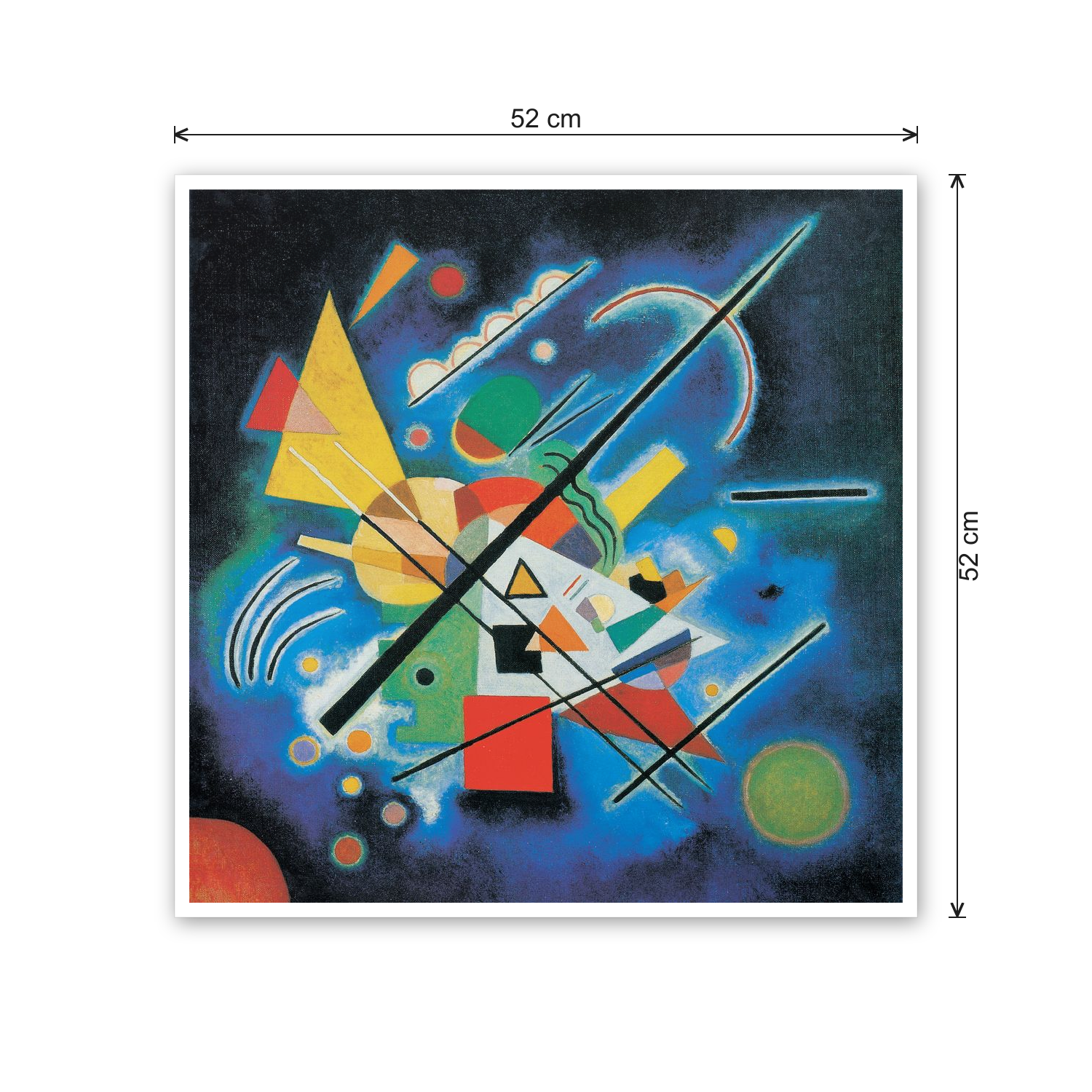 Homage to Kandinsky - Paintings in Blue, 1924 - cm 52x52 - Poster