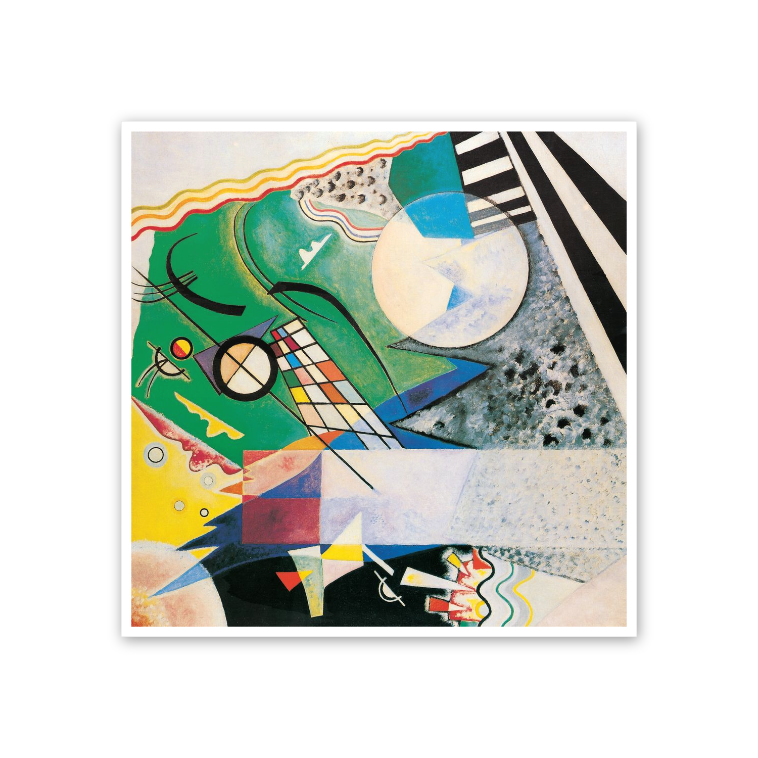 Homage to Kandinsky - Mod. 236 Open Green, 1923 cm 50x50