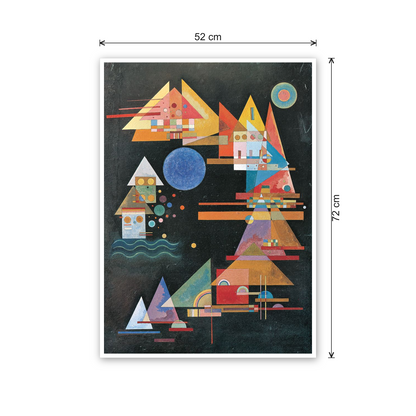 Homage to Kandinsky - Arched Peaks cm 50x70 - misure