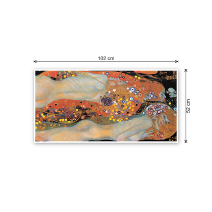 Homage to Klimt - Water Snakes cm 100x50 - misure