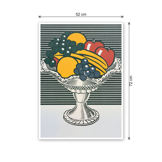 Homage to Lichtenstein - Still Life with Crystal Container, 1973 cm 50x70 - misure