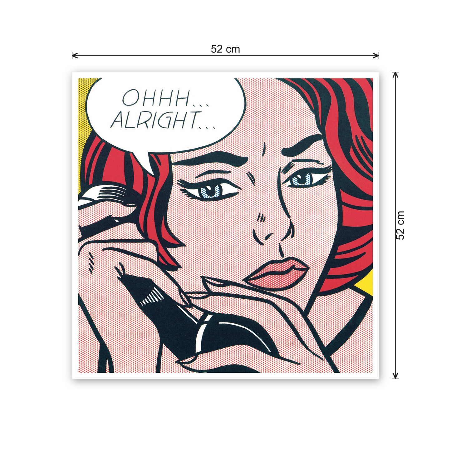 Homage to Lichtenstein - Ohhh... Alright..., 1964 cm 50x50 - misure